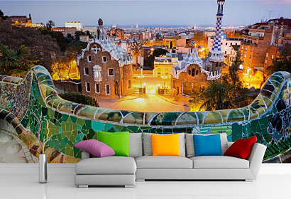 Fototapeta Guell Park v Barcelone